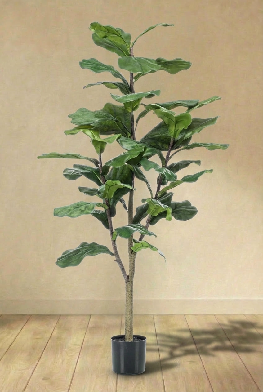 Ficus Lyrata plante artificielle (h125cm / Ø14cm)