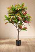 Croton Codiaeum plante artificielle (h120cm / Ø14cm)
