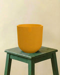 Pot rond jaune ambré (d23cm)