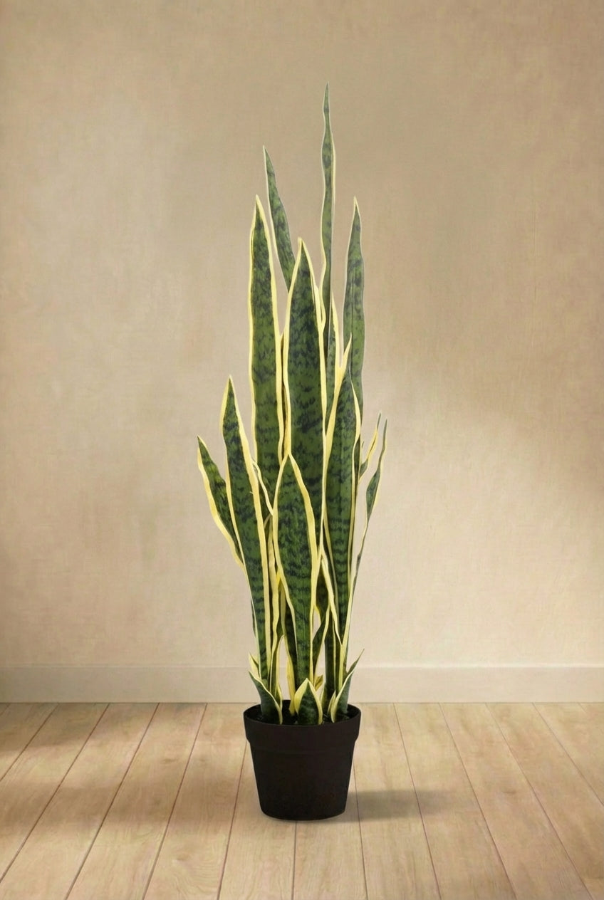 Sanseveria Trifasciata plante artificielle (h100cm / Ø12cm)