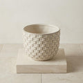 Mini cache pot relief (Blanc)