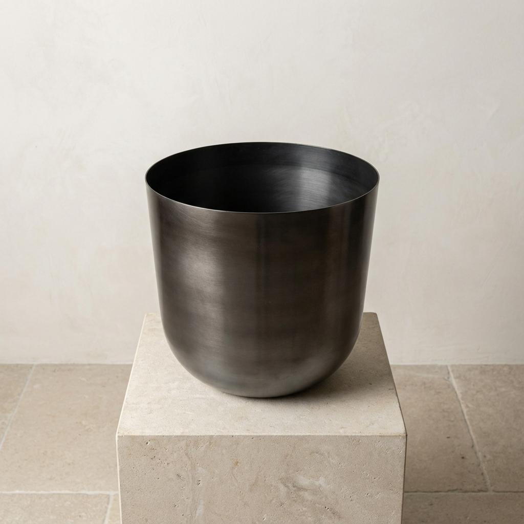 Cache-pot noir (d21cm)